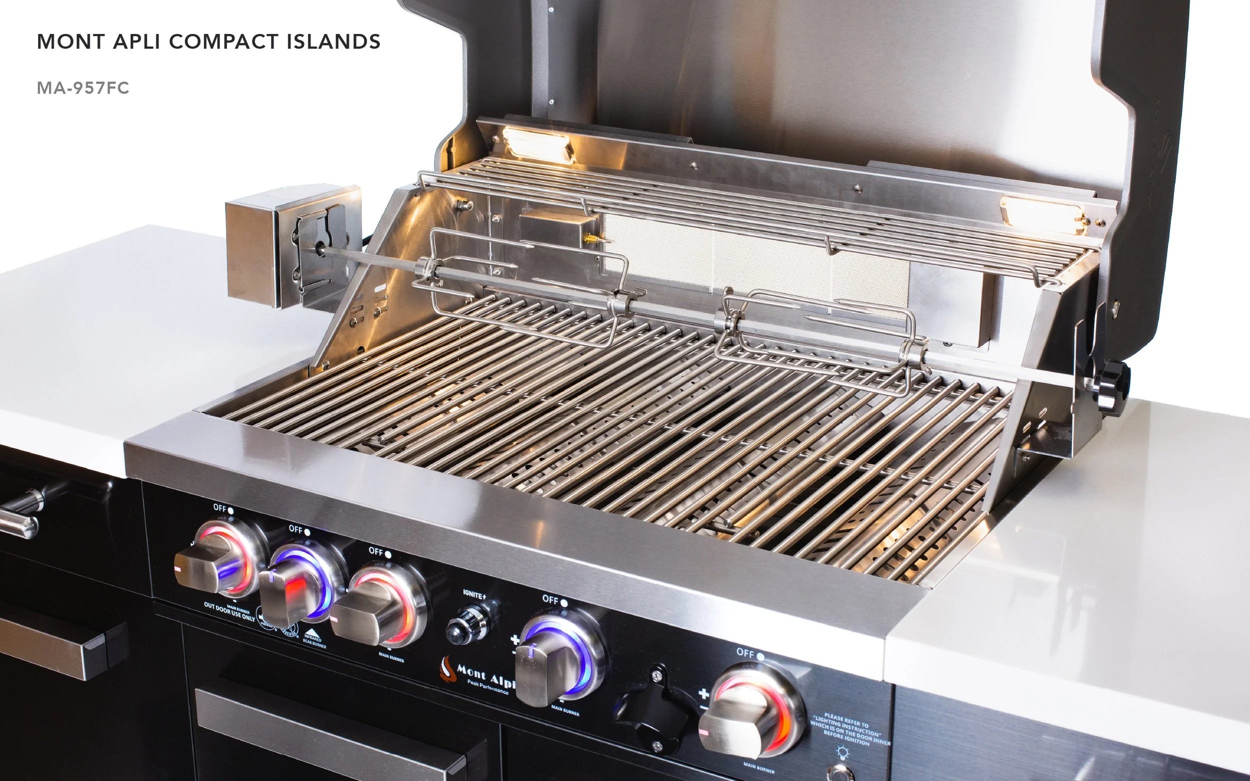 Mont Alpi Compact Island With Refrigerator