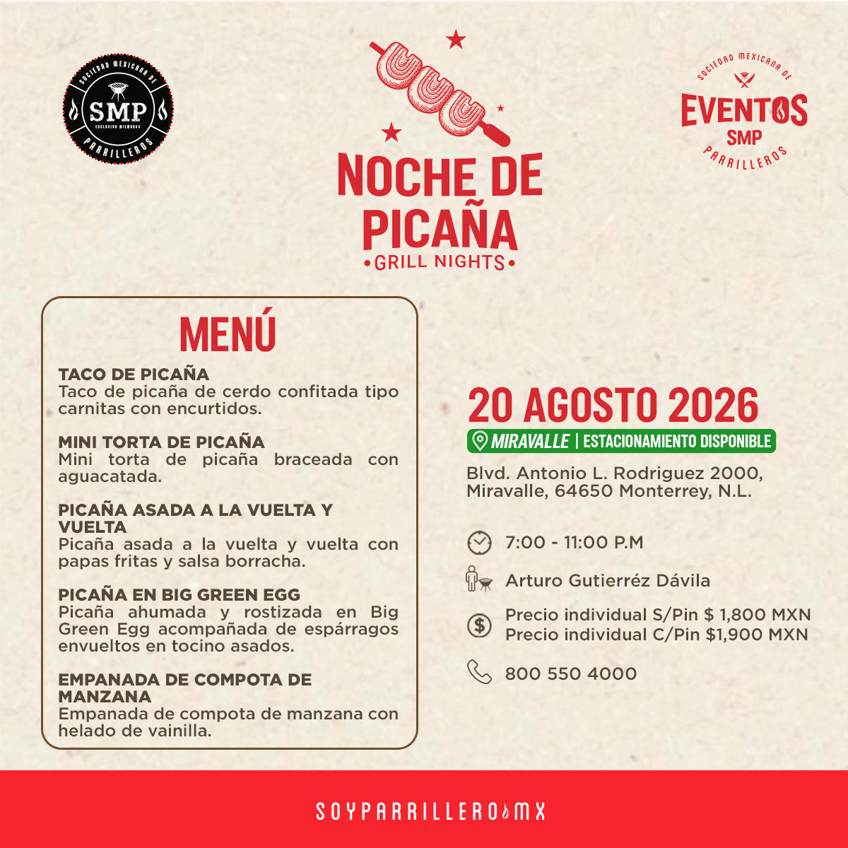 Noche de Picaña | Miravalle | 20 Agosto