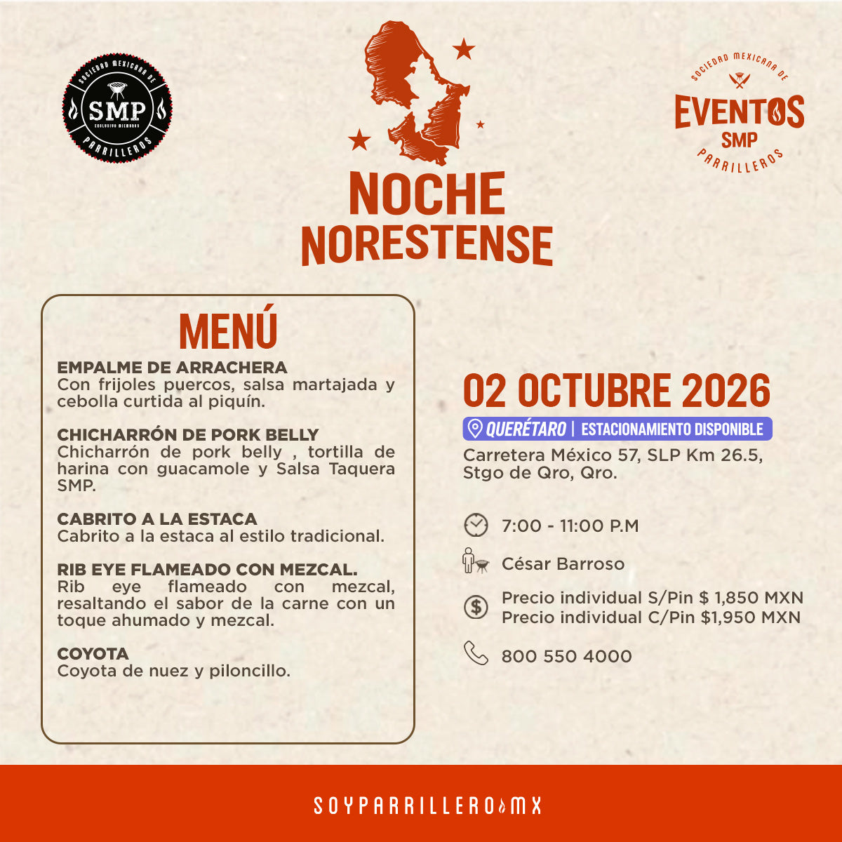 Noche Norestense | Querétaro | 02 Octubre