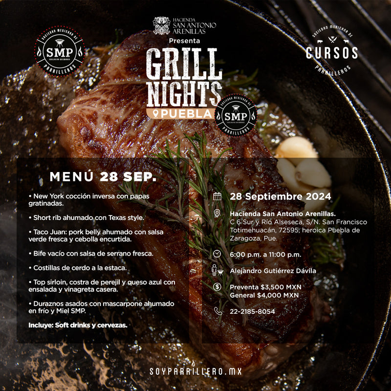 Grill Nights | Puebla | 27 y 28 septiembre