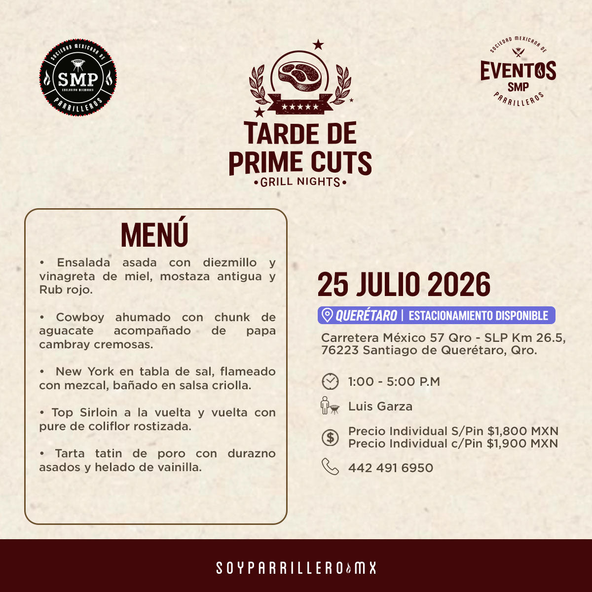 Tarde de Prime Cuts | Querétaro | 25 Julio