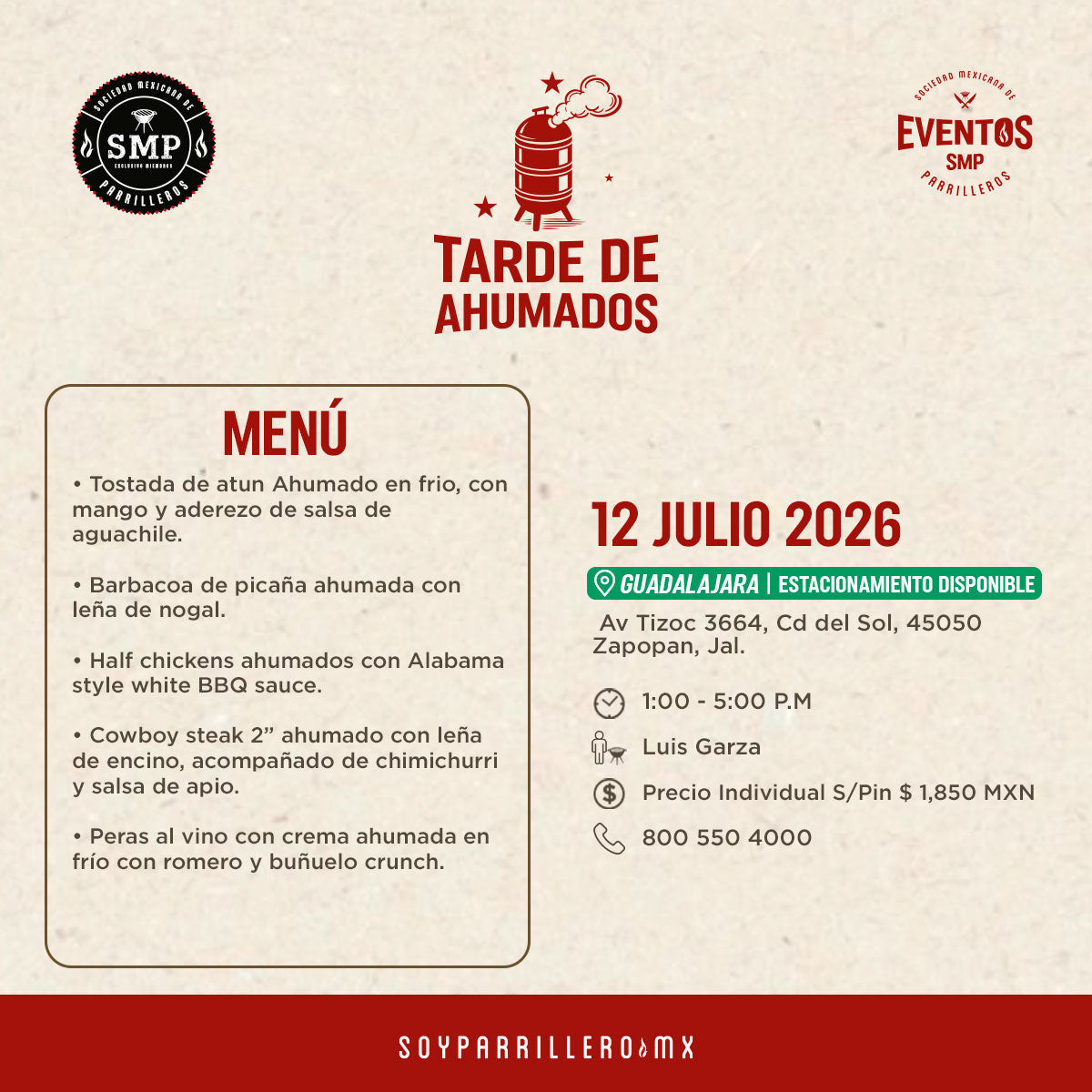 Tarde de Ahumados | Guadalajara | 12 julio
