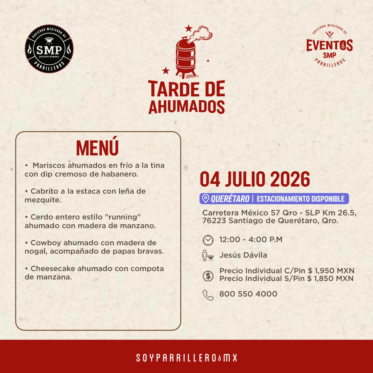Tarde de Ahumados | Querétaro | 4 julio