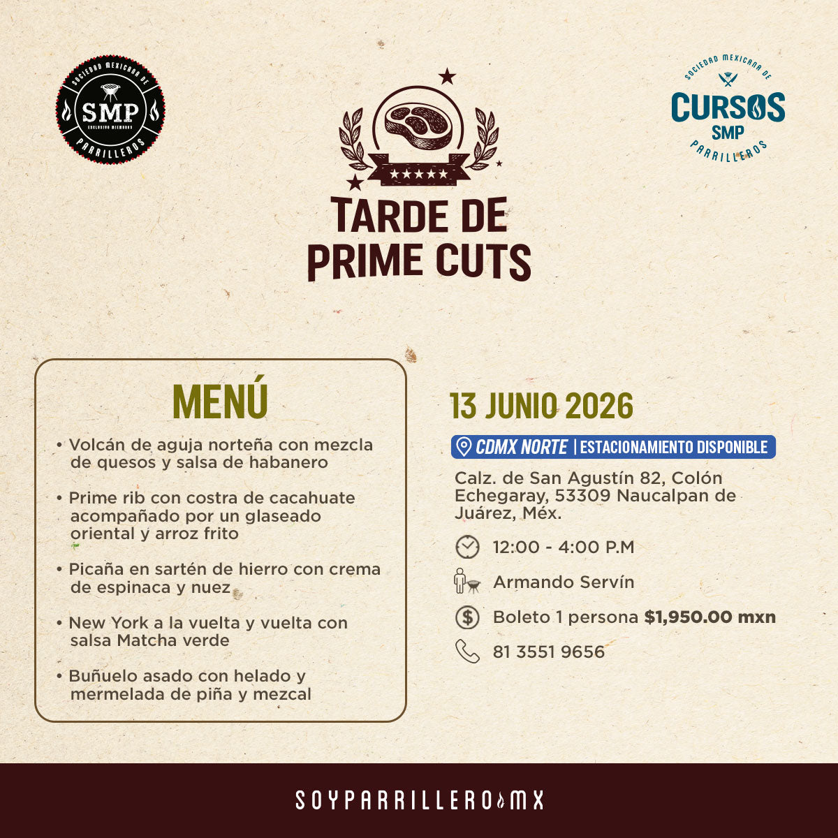 Tarde de Prime Cuts | CDMX Norte | 13 junio