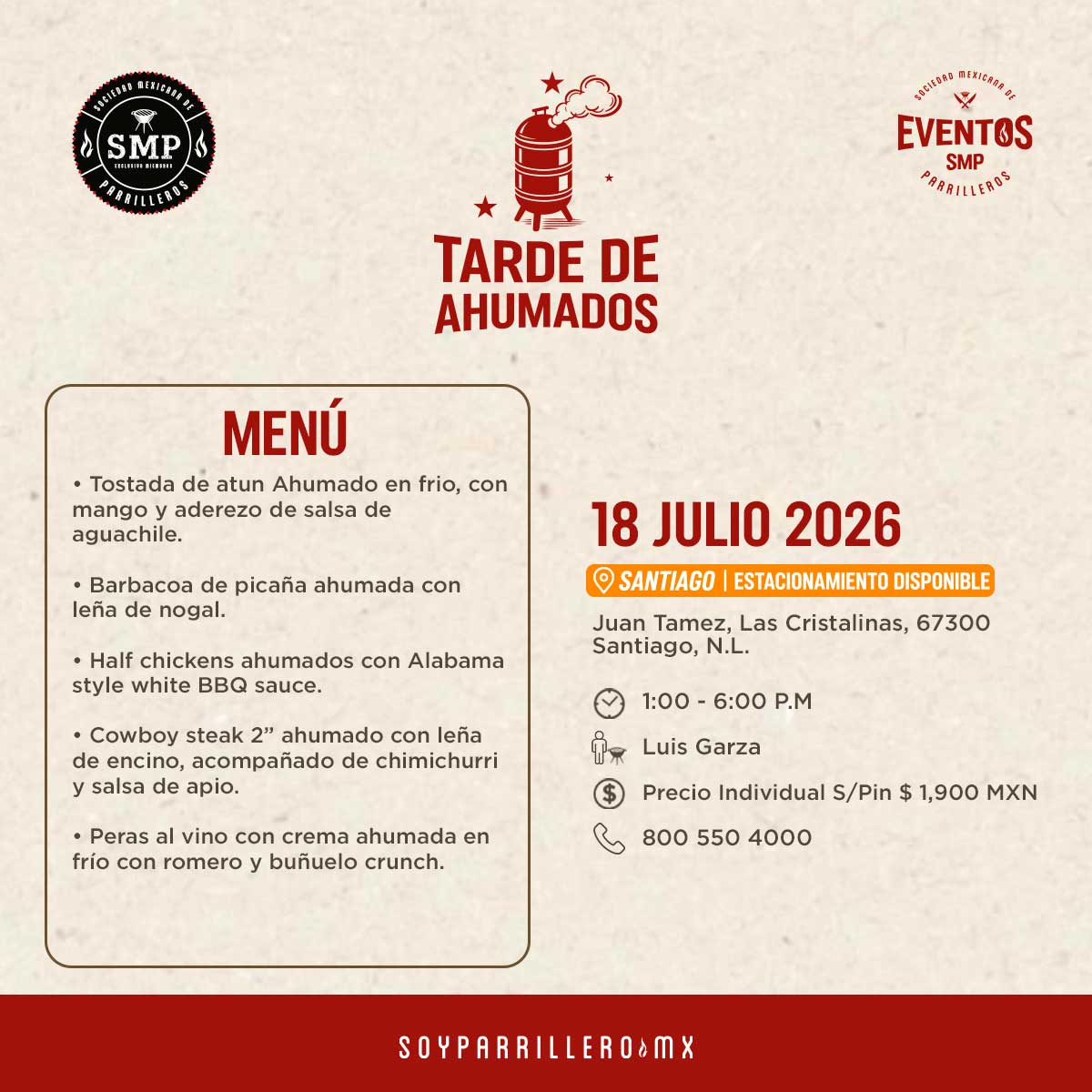 Tarde de Ahumados | Santiago | 18 julio