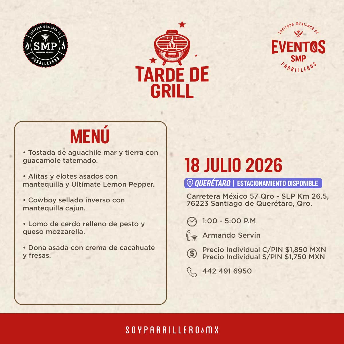 Tarde de grill  | Querétaro | 18 julio