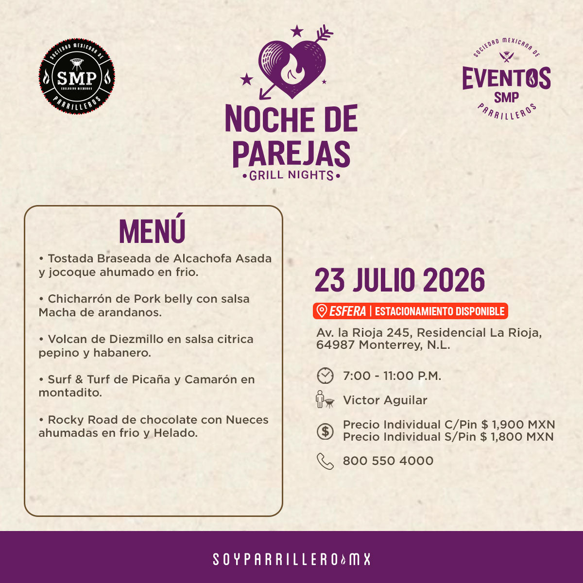 Noche de Parejas | Carretera Nacional Esfera | 23 julio