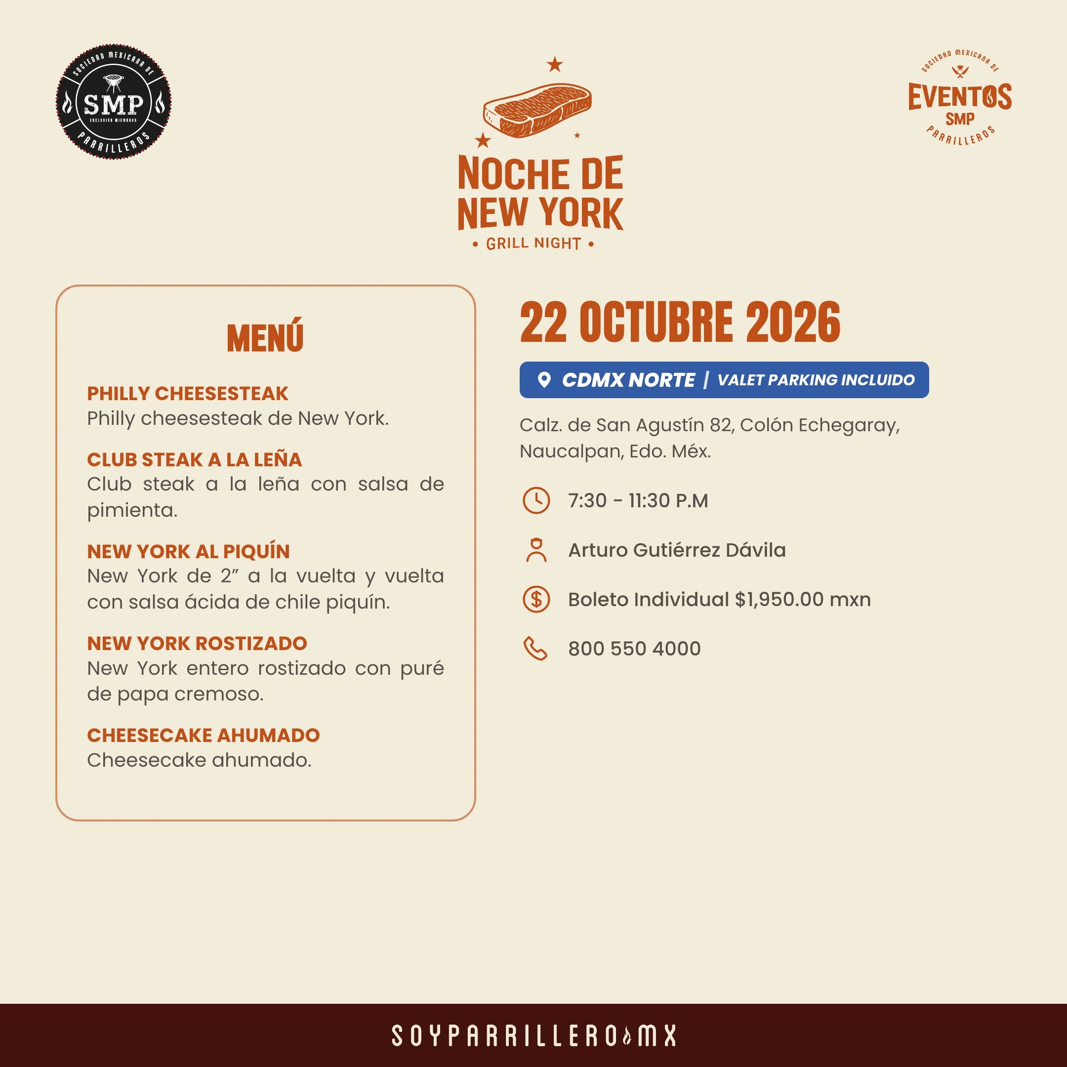 Noche de New York | CDMX Norte | 22 Octubre