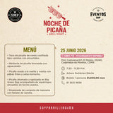 Noche de Picaña | CDMX Poniente | 25 junio