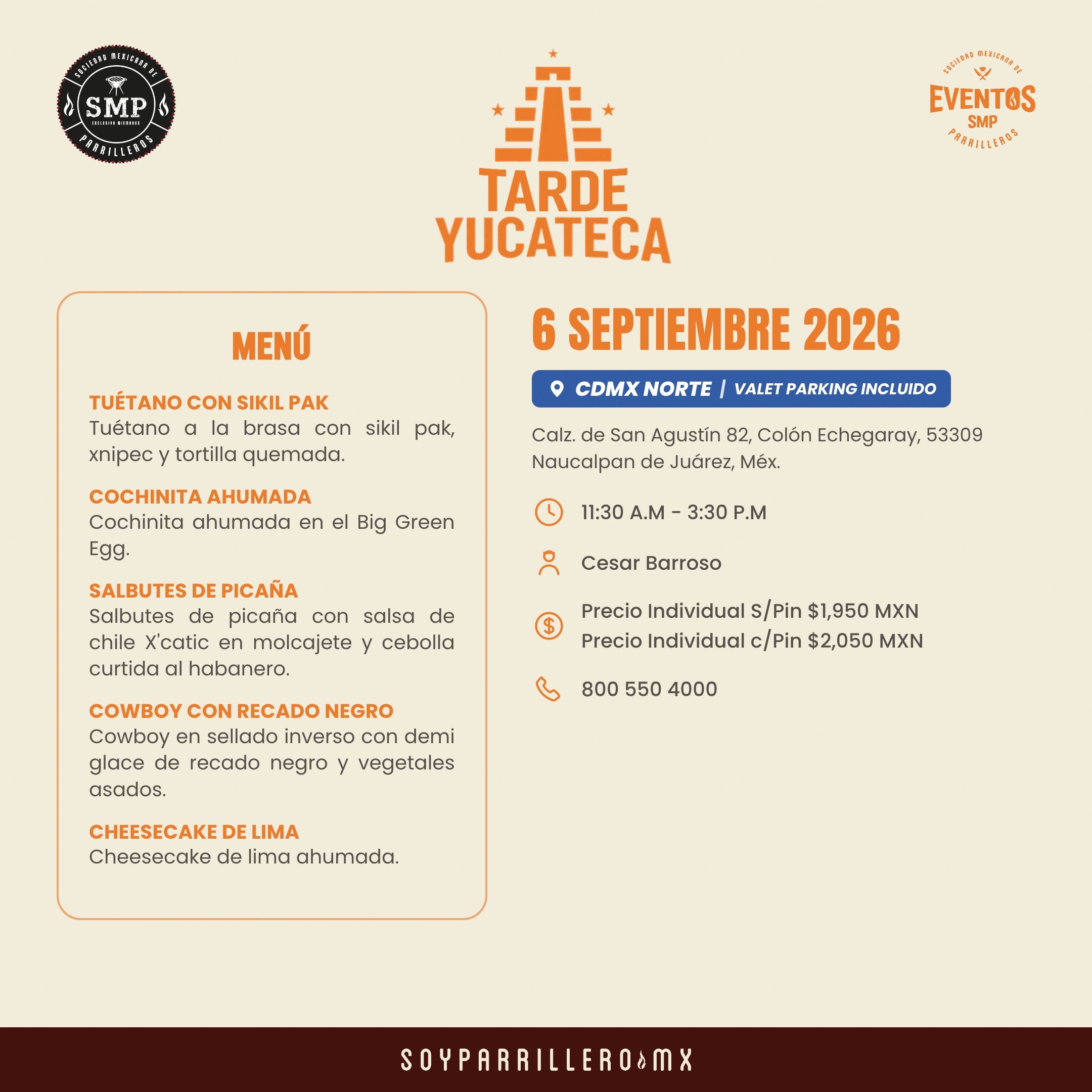 Tarde Yucateca | CDMX Norte | 6 Septiembre