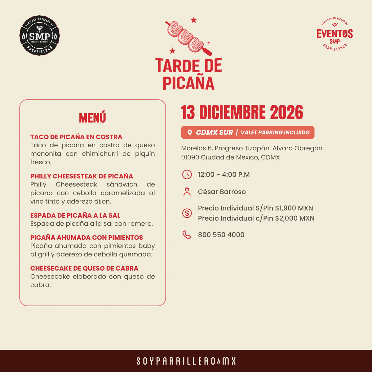 Tarde de Picaña | CDMX Sur | 13 Diciembre