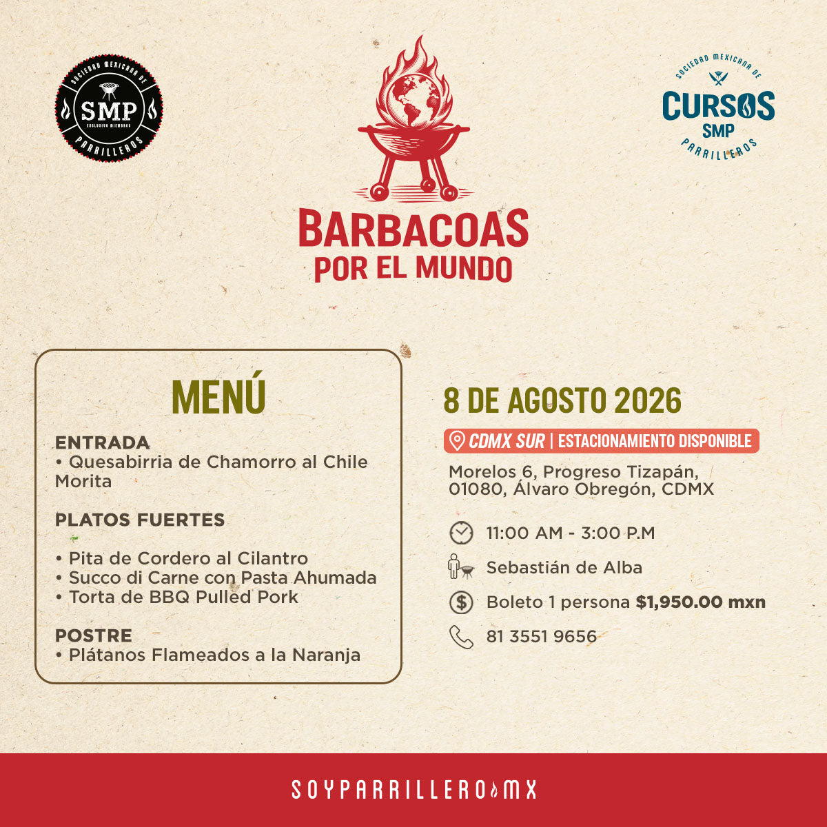 Barbacoas por el mundo | CDMX Sur | 8 Agosto