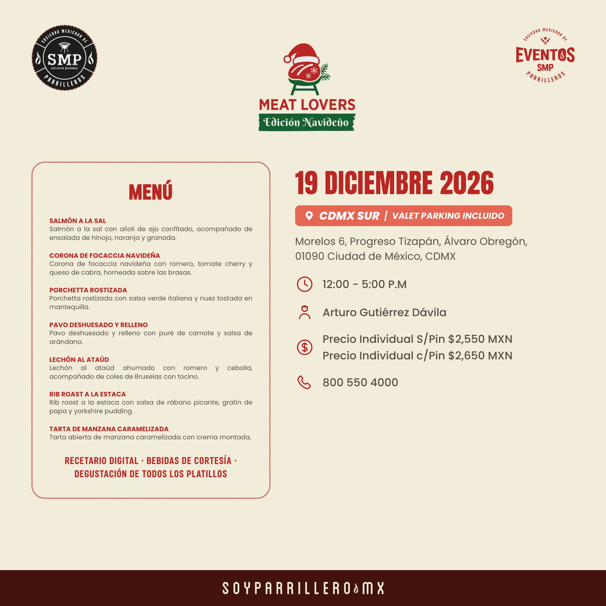 Meat Lovers Edición Navideña | CDMX Sur | 19 Diciembre