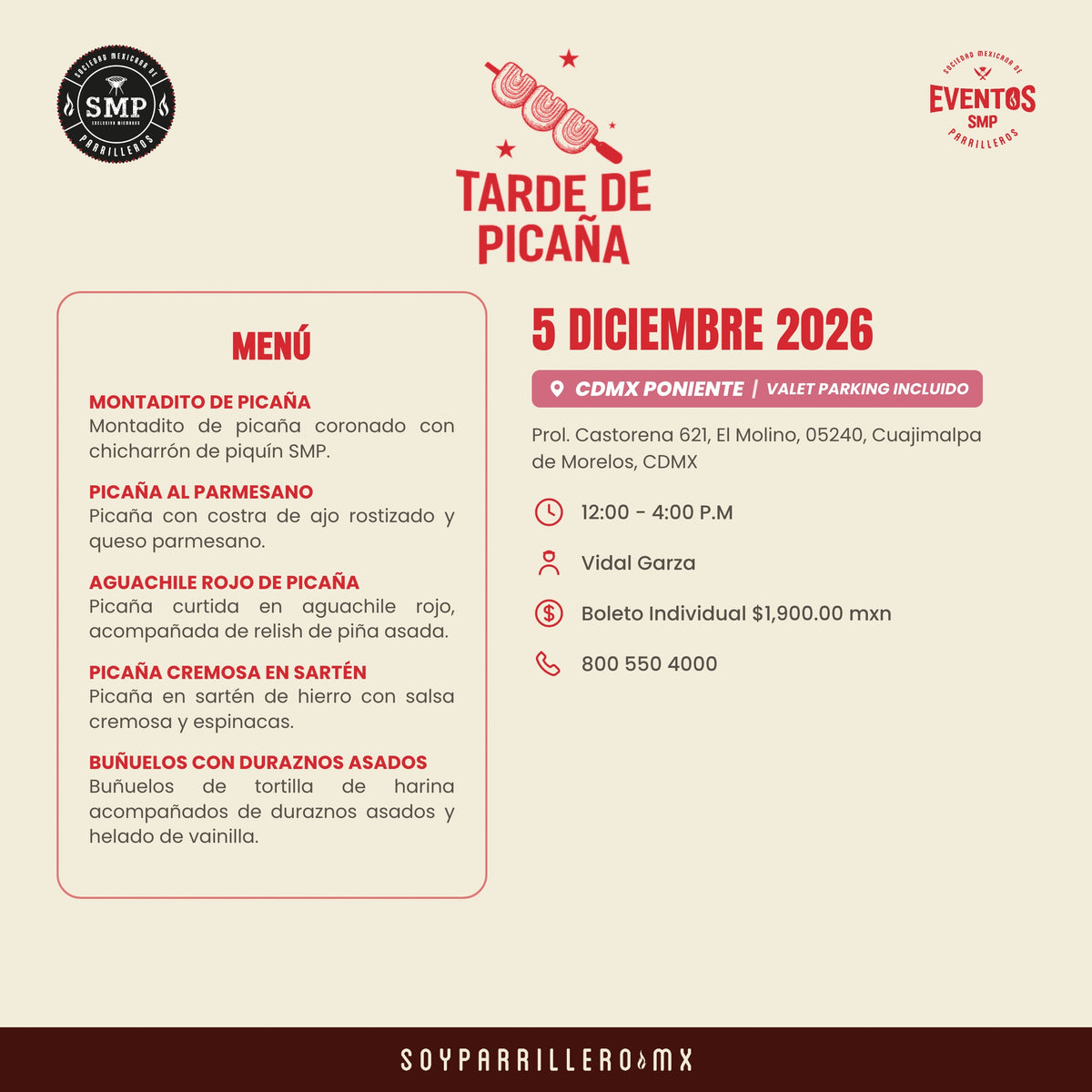 Tarde de Picaña | CDMX Poniente | 5 Diciembre