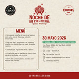 Noche de  Rib eye vs picaña | Guadalajara | 30 mayo