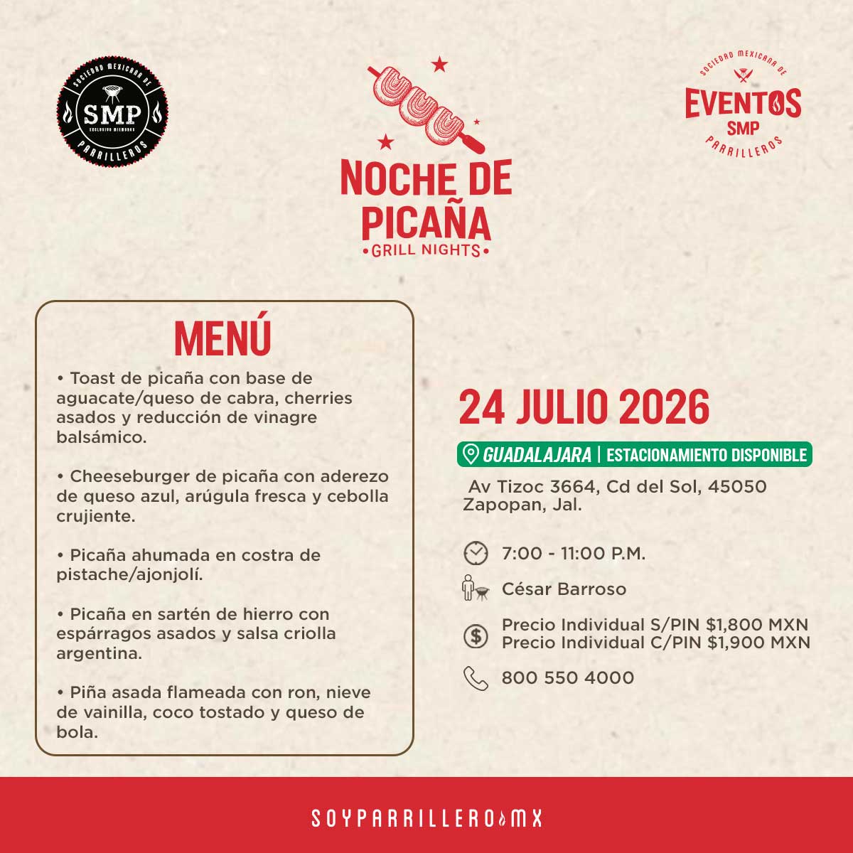 Noche de Picaña | Guadalajara | 24 julio