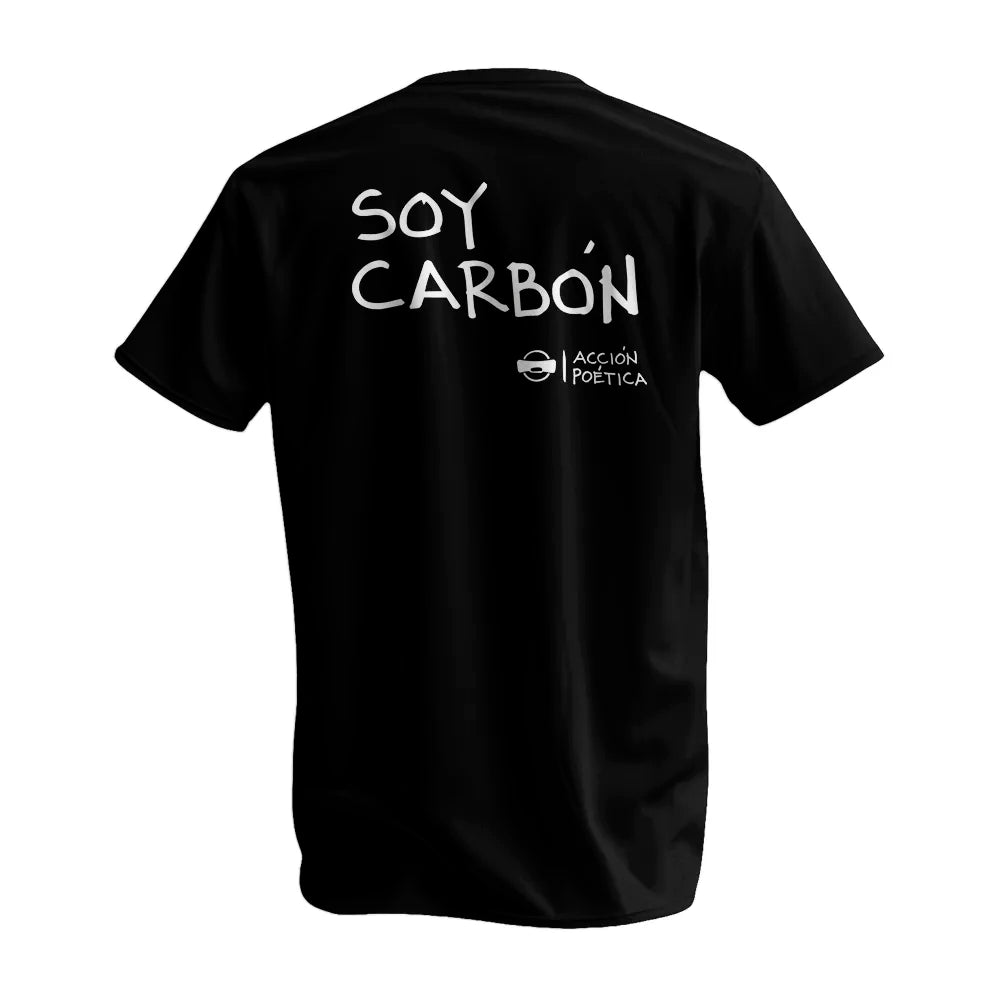 Playera GM x Acción Poética Negro Carbón