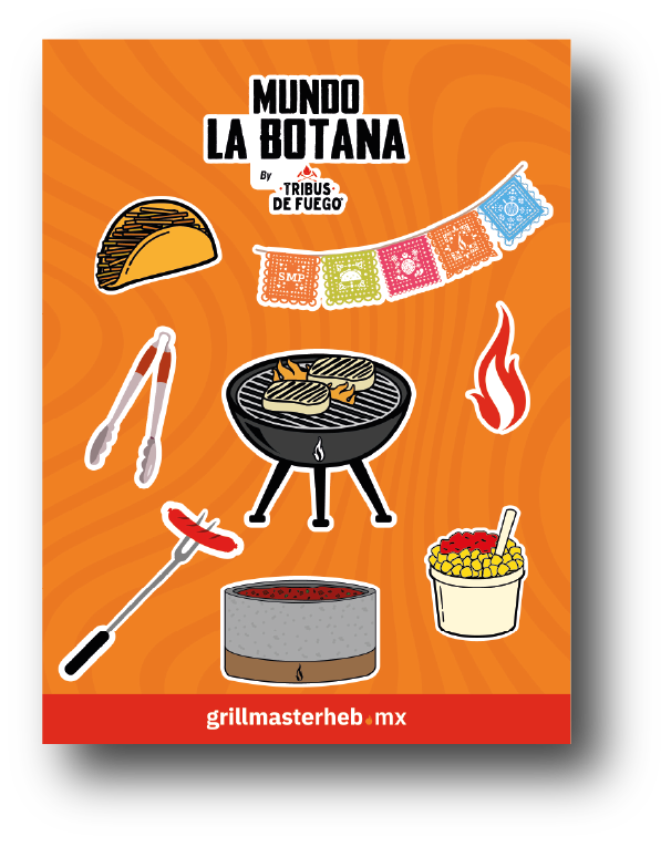 Planilla Stickers Grill Master H-E-B 2025