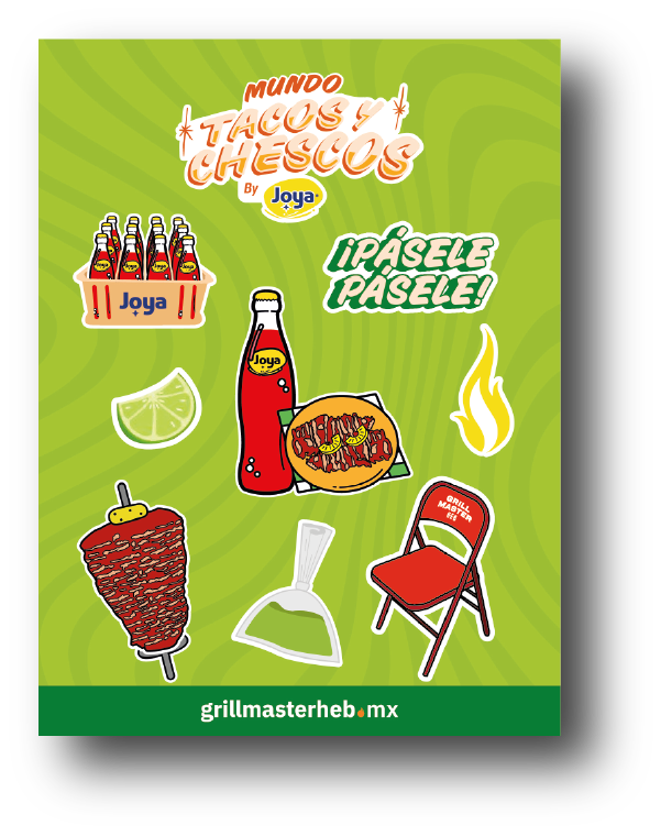 Planilla Stickers Grill Master H-E-B 2025