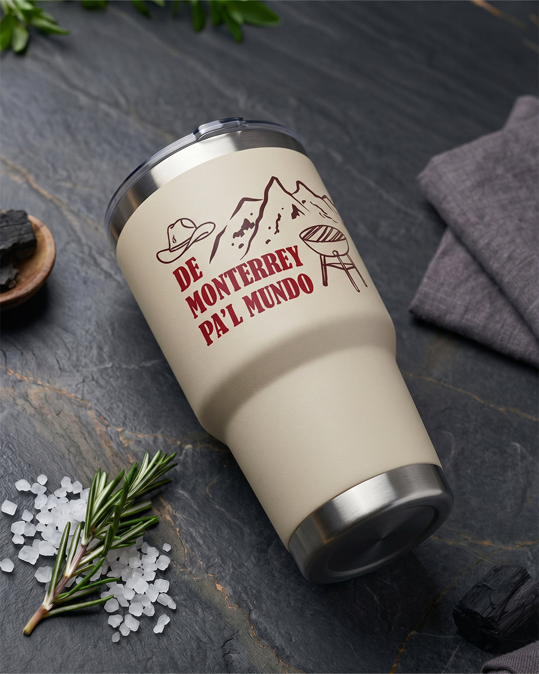 Termo De MTY Pa´l Mundo cream