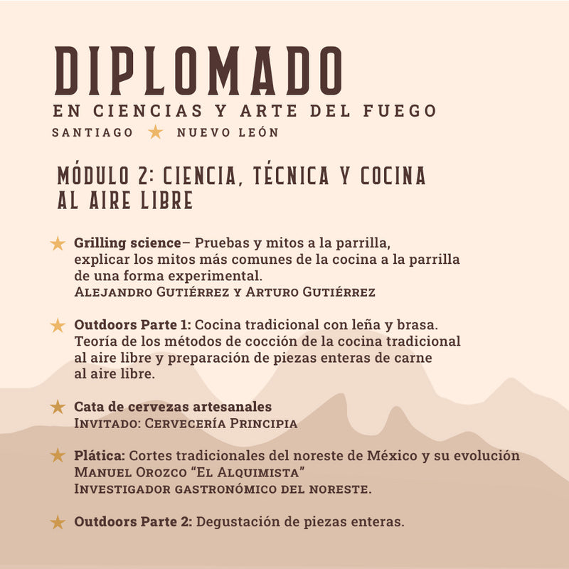 Diplomado en Ciencias y Arte del Fuego | Santiago | 15 al 19 de Octubre