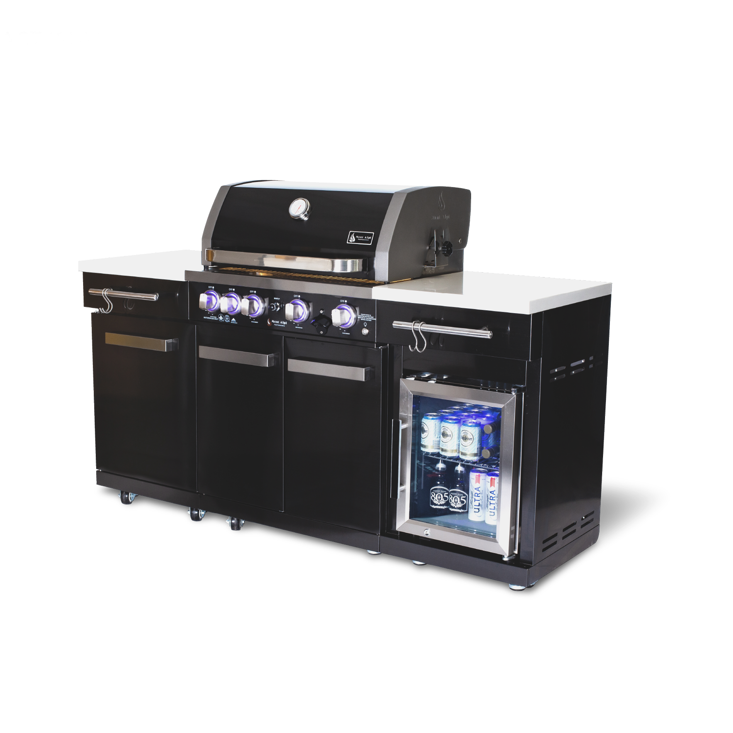 Mont Alpi Compact Island With Refrigerator
