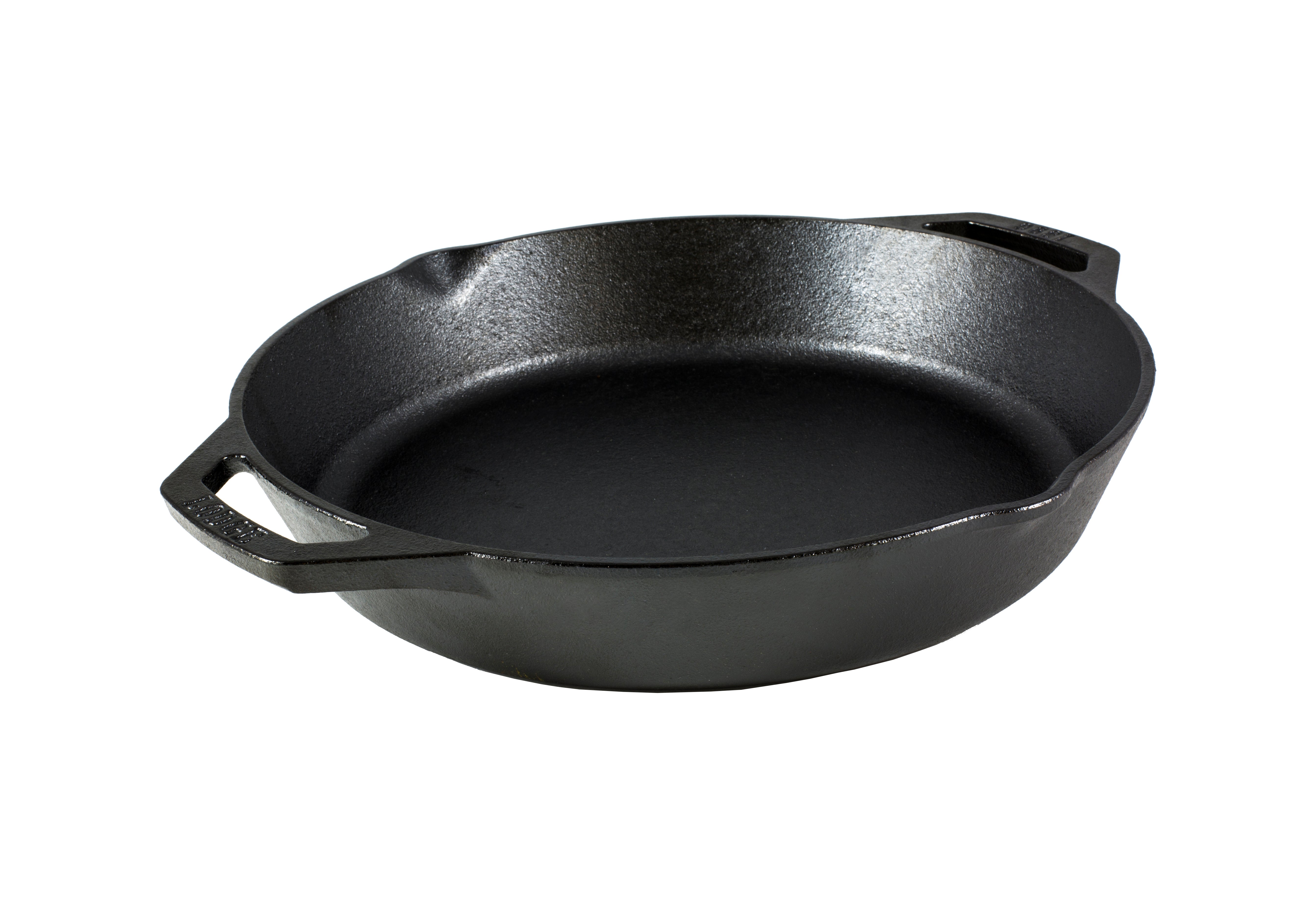 Sartén de hierro de 12” con asa doble