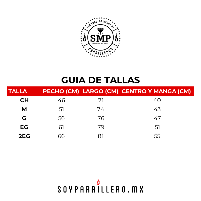 Playera Sal Original SMP - SOCIEDAD MEXICANA DE PARRILLEROS