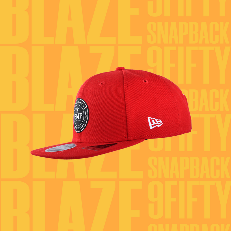 SMP Blaze 9fifty Logo Snapback Abierta Roja