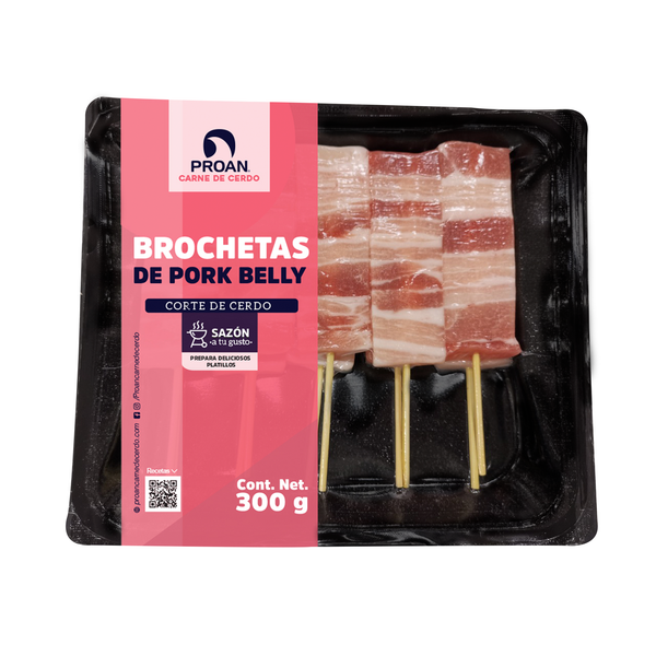 Brochetas de Pork Belly 300 gr (Exclusivo Monterrey, CDMX y Querétaro)